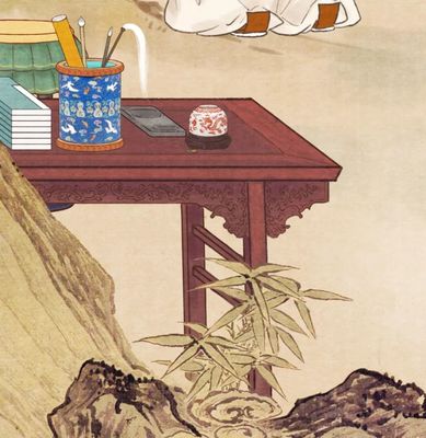 觀復(fù)貓鉆進(jìn)古畫說(shuō)文化之《福祿壽人物圖》